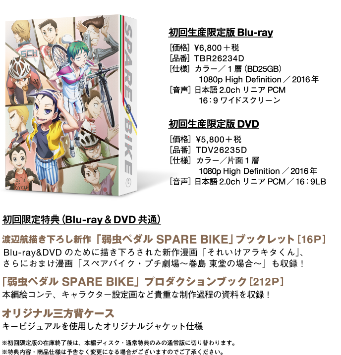 Yowamushi Pedal LIMIT BREAK Blu-ray BOX Vol.1